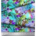 thumbnail image 2 of Soimoi Rayon Fabric Animal Skin & Tropical Flower Print Fabric by Yard 42 Inch Wide, 2 of 3