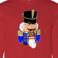 thumbnail image 4 of Inktastic Christmas Nutcracker in Blue Long Sleeve T-Shirt, 4 of 5