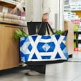 thumbnail image 6 of Flag of Israel Large Capacity Reusable Foldable Oxford Cloth Storage Box Organizer Picnic Basket Cube Organizer, 6 of 7
