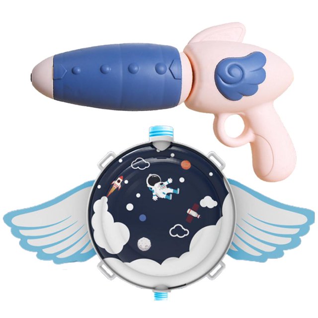 Mochila De Pistola De Agua Con Correa Ajustable Para El Hombro Mochila De Jeringa De Agua De Juguete Con Rociador De Agua Para Niños Eigraketly AP008034-01