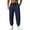 #1-Navy-A0715C, variant on Hearthz Sweatpants for Men Cotton Elastic Drawstring Mens Athletic Pants Solid Color Workout Jogger Pants Men with Pocket Blue M