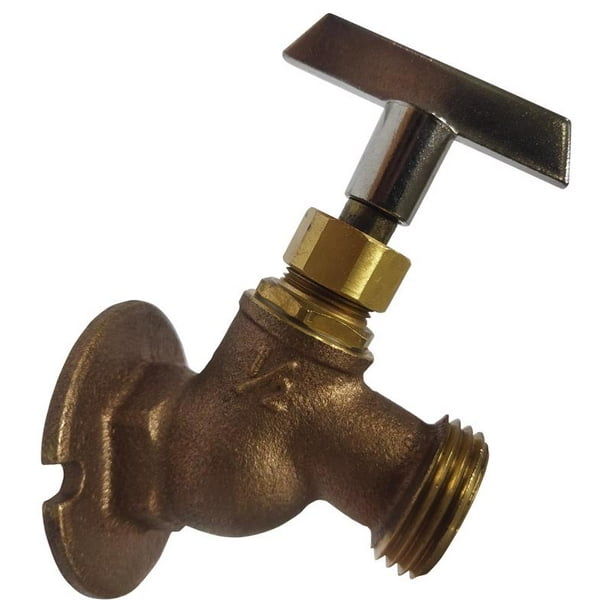 Válvula Sillcock Homewerks de latón de 1/2 pulgada FIP X 3/4 pulgadas MTH