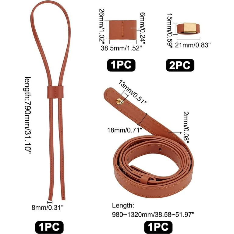 COMBR Leather Drawstring Replacement Strap for Bucket Bag Handbag