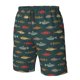 thumbnail image 4 of Fotbe River Freshwater Fish Trajes de Baño Estampados para Hombre, Shorts de Verano de Secado Rápido, Ropa de Playa, Bañadores-3X-Large, 4 of 6