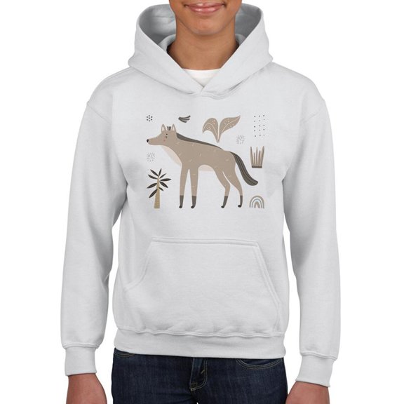 Hyena Summer Illustration Hoodie Juniors -Image by Shutterstock, x-Large