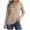 Khaki, variant on Stamzod Women's Tops Trendy Fashion Cowl Neck Long Sleeve Ribbed Shirts Dressy Casual Elegant Work Blouse