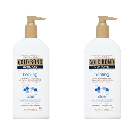 "Gold Bond Ultimate Healing Skin Therapy Lotion, 14 oz, 2 Pack"