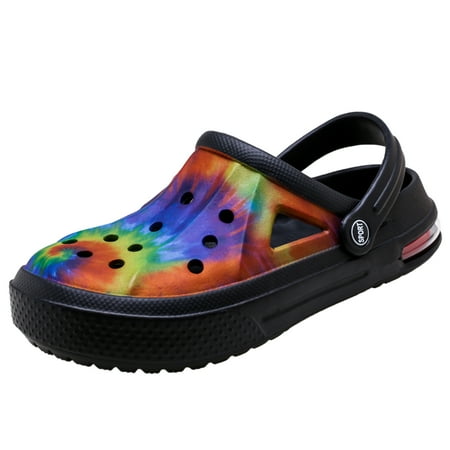 

Men Women Garden Shoes Summer Beach Clogs Sandals with Adujustable Strap Lightweight Slippers Around the House Water Shoes Black 39