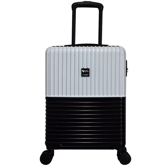MALETA LOMBARDIA 20"BLANCO C/NEGRO