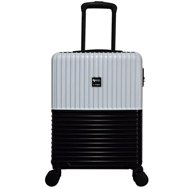 MALETA LOMBARDIA 20"BLANCO C/NEGRO