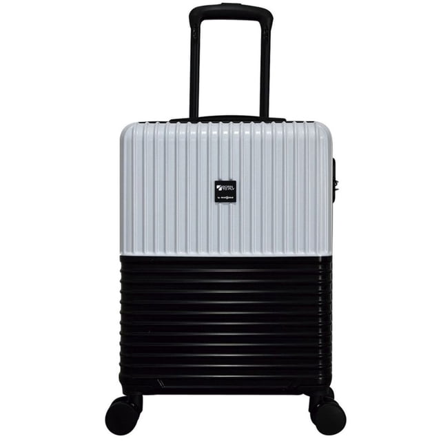 MALETA LOMBARDIA 20"BLANCO C/NEGRO
