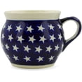 thumbnail image 3 of Blue Rose Polish Pottery Stars Bell Shaped Mug, 3 of 6