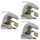 thumbnail image 1 of Riwesomey 8U0857562 Visera para el sol interior Soporte de clip de gancho de plástico Reemplazo de la cubierta del gancho de suspensión automática para Type1 Riwesomey CBP140073, 1 of 4