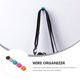 thumbnail image 2 of 10 organizadores de cables de silicona autoadhesivos para escritorio., 2 of 6