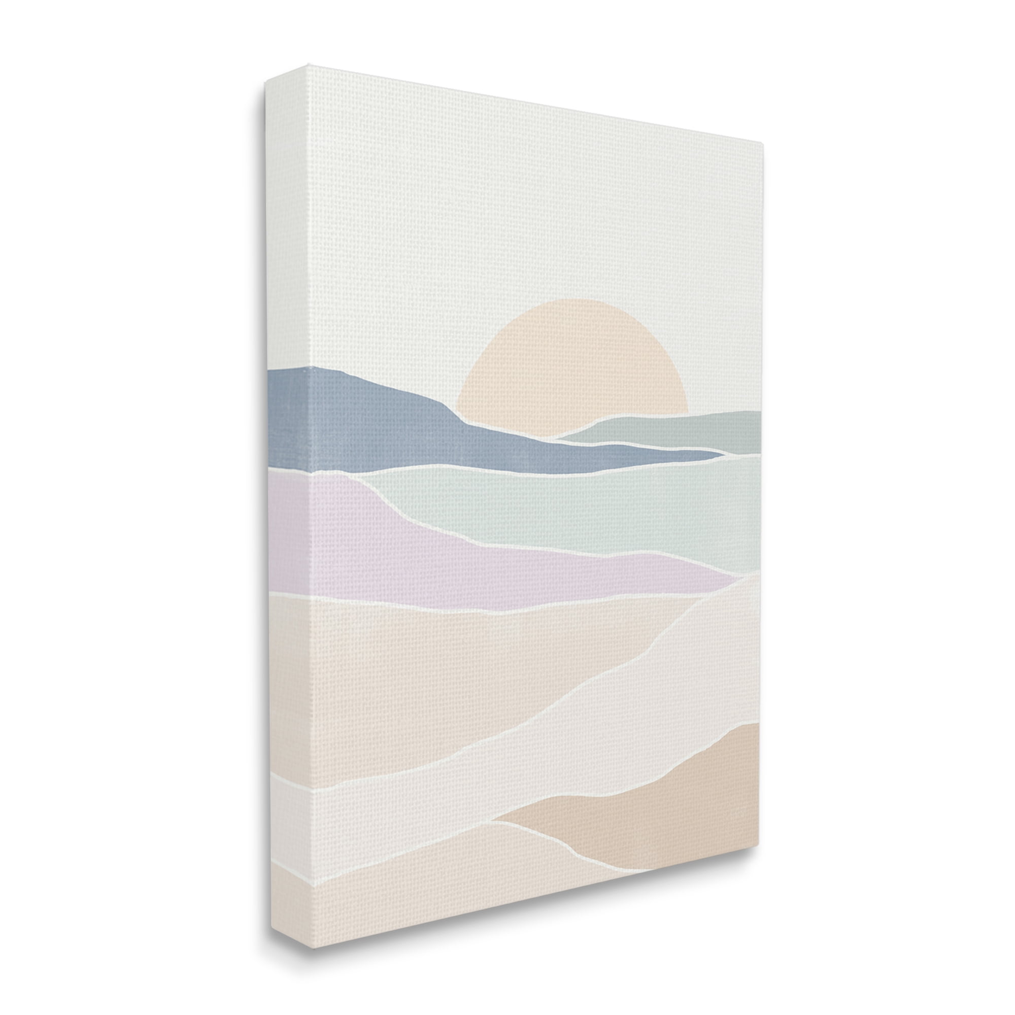 Stupell Industries Geometric Sunrise Shapes Boho Landscape Desert Hills Graphic Art Gallery Wrapped Canvas Print Wall Art, Design by June Erica Vess