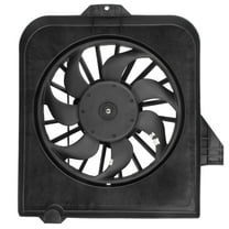 BOXI Left Radiator Cooling Fan Assembly fits for Dodge Caravan Grand Caravan or Town & Country  2001-2005 / for Chrysler Voyager 2001-2003 | Replaces 4809171AC 4809171AE 4809171AF 4809171AG 620-018