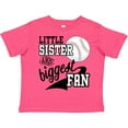 thumbnail image 3 of Inktastic Little Sister and Biggest Baseball Fan Girls Toddler T-Shirt, 3 of 5
