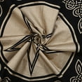 thumbnail image 4 of THE ART BOX Altar Cloth Tarot Cards Table Napkins Witchcraft Supplies Black Gold Tablecloth Square Alter Pagan Spiritual Celestial Deck Cloth With Fringes , Triple Goddess Pentagram , 36x36 Inches, 4 of 4