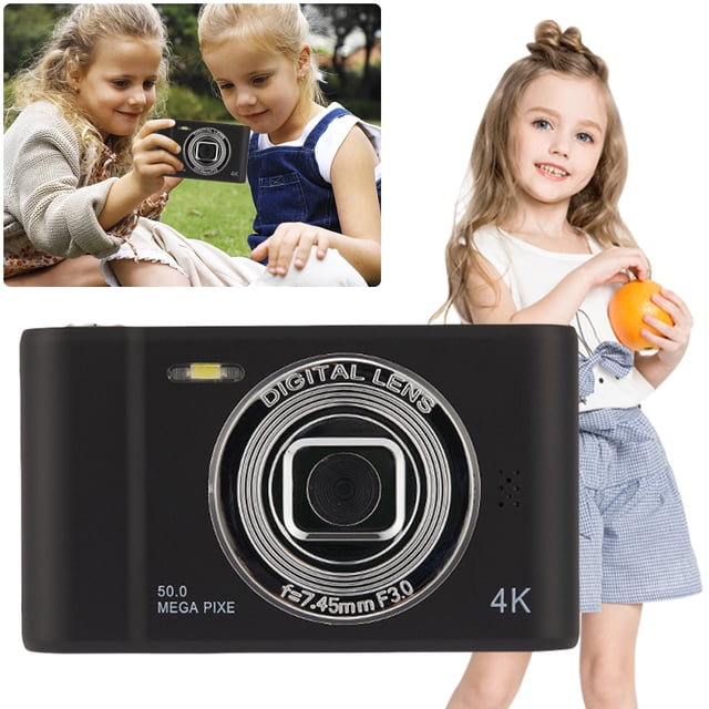 Fotografía Videocámara HD Viajes Cámara para Selfies 4K Cámaras Delanteras Y Traseras
