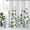 Green and White, variant on Eucalyptus Leaf Shower Curtains, Sage Green Spring Botanical Watercolor Plants Bathroom Curtains Bathtub Home Decor Waterproof Fabric Machine Washable with 12 PCS Hooks