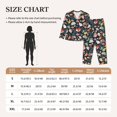 thumbnail image 4 of Pajama Sets for Women 2 Pcs, Autumn Forest Button Down Long Sleeve Sleepwear Lounge PJ Sets, 4 of 6
