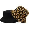 thumbnail image 4 of SURJDE Réversible Femmes Seau Chapeau, Été Mode Pêcheur Plage Chapeaux de Soleil, 4 of 4