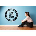 thumbnail image 2 of Just Start Quote Classroom Wall Decals Stickers Education Educational Quotes for Teachers Students School Room Nursery Kindergarten Library Home Art Decals Wall Art Vinyl Decoration Size (28x30 inch), 2 of 3