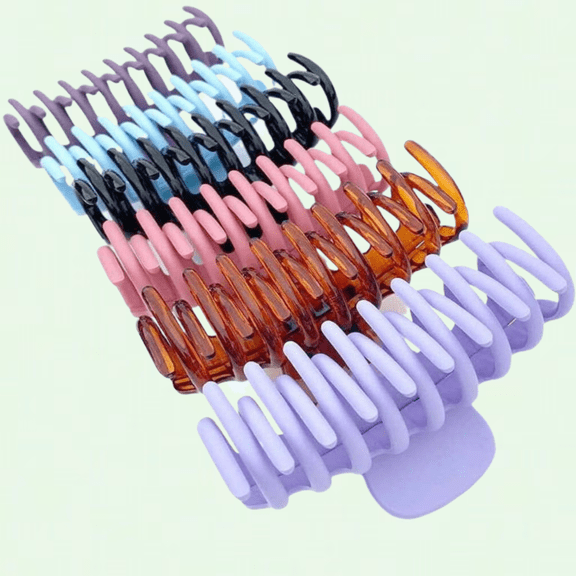 Non-Slip Grip Claw Hair Clips, 6pcs, Fine Medium Thick Hair Girls Woman Hair Accessories
