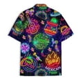 thumbnail image 4 of Funny Neon Cinco De Mayo Hawaiian Shirt For Men Neon Taco Mens Hawaiian Shirts Short Sleeve Button Down Shirt Men, 4 of 7