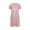 #0220-Pink, variant on Betivan Women's Plus Size Valentine's Day Nightgown, Chest Printed Crew Neck Short Sleeve Short Nightdress, Comfy Homewear