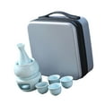 thumbnail image 3 of Juego de Sake de cerámica con calentador, juego de vino chino, 4 tazas, regalo clásico creativo, Kits de vasos de cerámica, bebida de Sake para claro, 3 of 8
