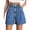 Blue, variant on EMMIOL Women's High Waisted Wide Leg Denim Shorts Stretchy 2026 Summer Casual Jean Shorts with Pockets Trendy Loose Fit Y2K Streetwear