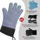 thumbnail image 4 of Guantes resistentes al calor, guantes para barbacoa, guantes para asar a la parrilla, guantes para horno, guantes para cocinar a la parrilla, guantes largos impermeables para barbacoa,, 4 of 5