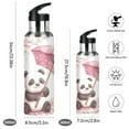 thumbnail image 2 of Cartoon Panda 600ml Double Walled Stainless Steel LeakProof Sports Bottle Thermo 8h, 2 of 9
