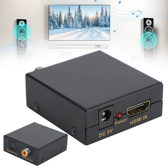 Coaxial Converter,HDMI Input to SPDIF Coaxial Output Adapter HDMI Coaxial Converter Solid Performance