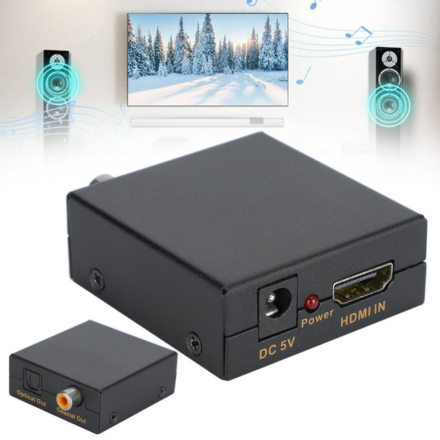 Convertisseur Coaxial, Entrée HDMI vers Adaptateur de Sortie Coaxial HDMI Performance Solide