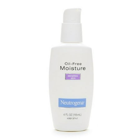Neutrogena Oil-Free Moisture, Sensitive Skin, 4 (Best Drugstore Moisturizer For Acne Skin)