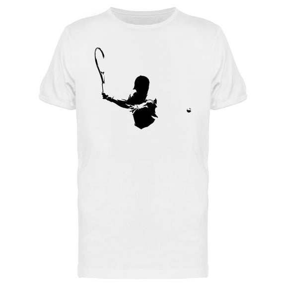 Tennis Player Hit The Ball T-Shirt Men -Image by Shutterstock, Male 3X-Large