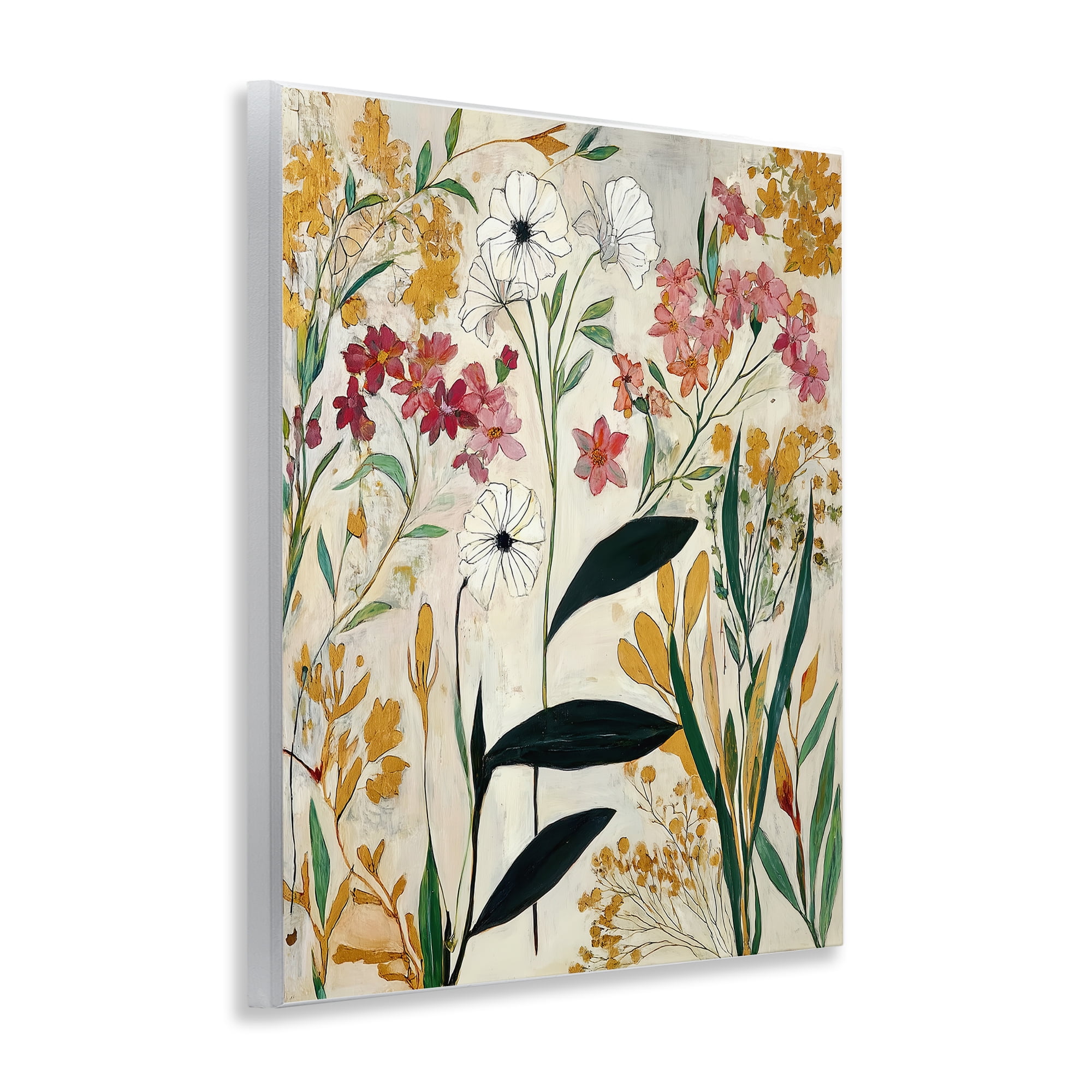 Vintage Playful Botanicals Wall Plaque Art, design by Annabelle Hall