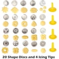 thumbnail image 4 of Juego de pistolas para hacer galletas de acero inoxidable con 20 discos y 4 puntas, 4 of 5