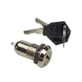 thumbnail image 1 of Key Lock Switch Metal Silver For General Users Garage Door Use 1Pack 4.7x1.2x1.2in, 1 of 8