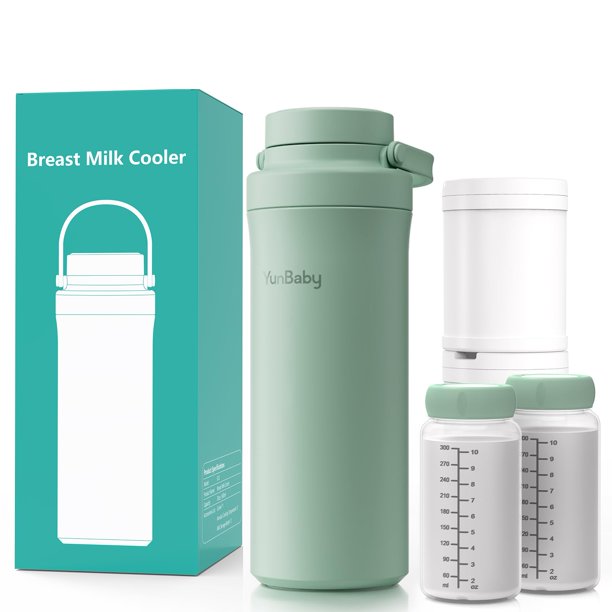 Refrigerador de leche materna YunBaby, 650 ml, 30 horas, color verde