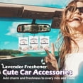 thumbnail image 2 of Grandma gift car air freshener accessories set of 3, the best gift in the world, pink flower country hanging fragrance lavender scent cards, women's closet bathroom home decoration, 2 of 5