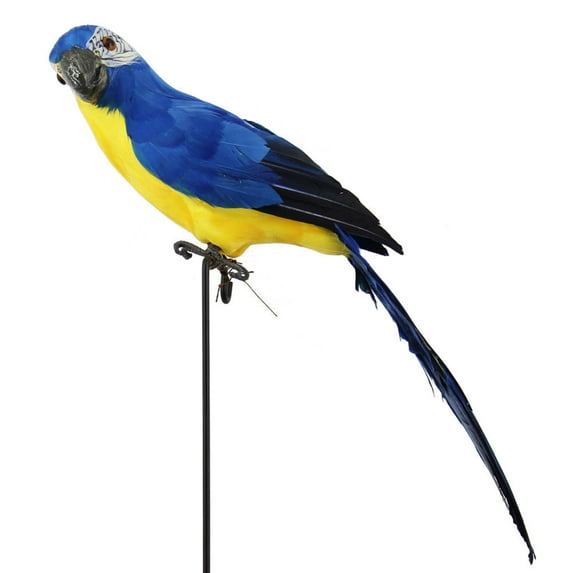 opvise Parrot Ornament Durable Good-looking Decorative Cleat Texture Realistic Office Parrot Ornament Home Decoration