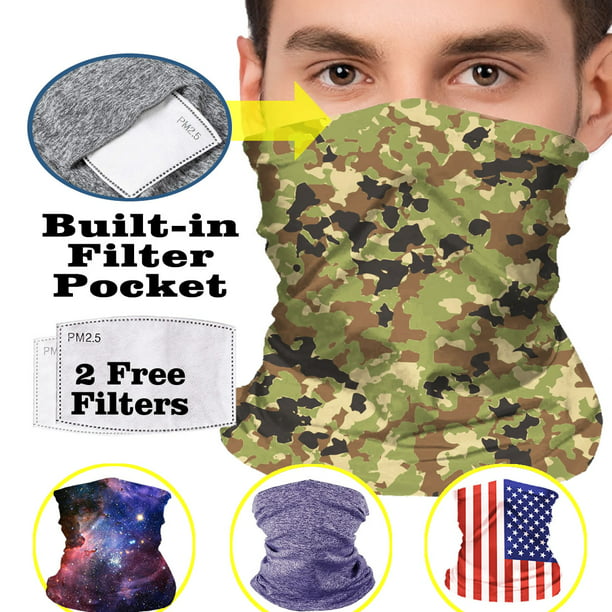 CleanBreath Adult Cooling Neck Gaiter Mask with Filter Insert (One Size), 1  Pack - Walmart.com