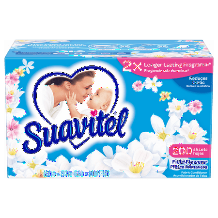 Suavitel Dryer Sheets, Field Flowers - 200 count