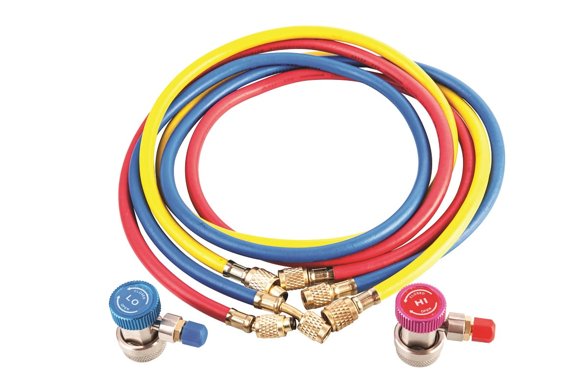 Brass Pro AC A//C Diagnostic Manifold Gauge Set For R134A R12 R22 Refrigerants with Hoses /& Couplers Aain LX1002 R