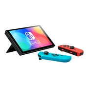 Nintendo Switch OLED - Game console - 1080p (Full HD) - black, neon red, neon blue