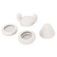 thumbnail image 1 of Silicona 4 Piezas Mini Masajeador Cabeza De Repuesto Silicona Segura Aliviar La Fatiga Masajeador De Tejido Profundo Cabeza Gris Claro, 1 of 7