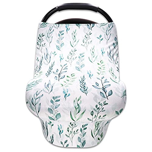 Owl Car Seat Covers for Babies Nursing Cover for Breastfeeding Stretchy Soft Breathable Infant Carseat Canopy Breastfeeding Cover Multi-Use High Chair Cover Baby Shower Gifts 